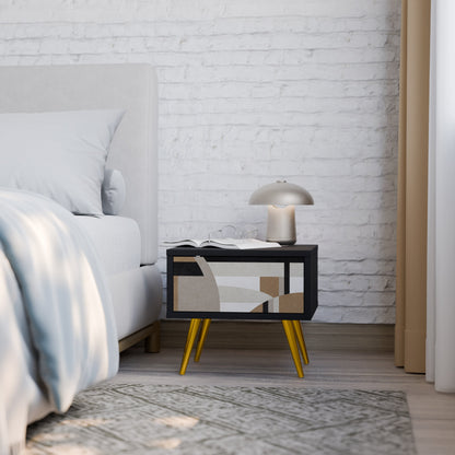 DELICATE MEMENTO Comodino in Finitura Nera