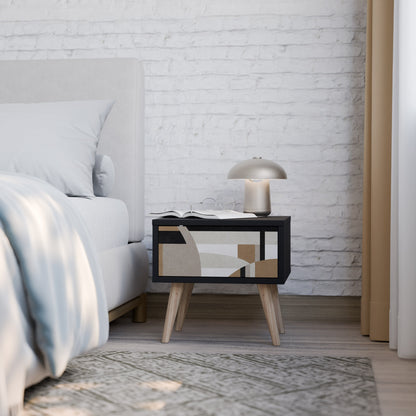 DELICATE MEMENTO Comodino in Finitura Nera