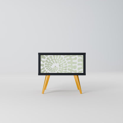 HELIX DANCE Comodino in Finitura Nera