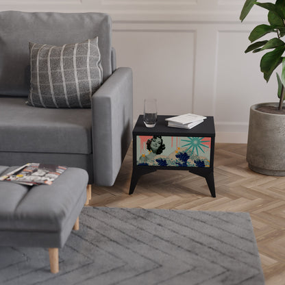 KANAGAWA BEAUTY Nightstand in Black Finish