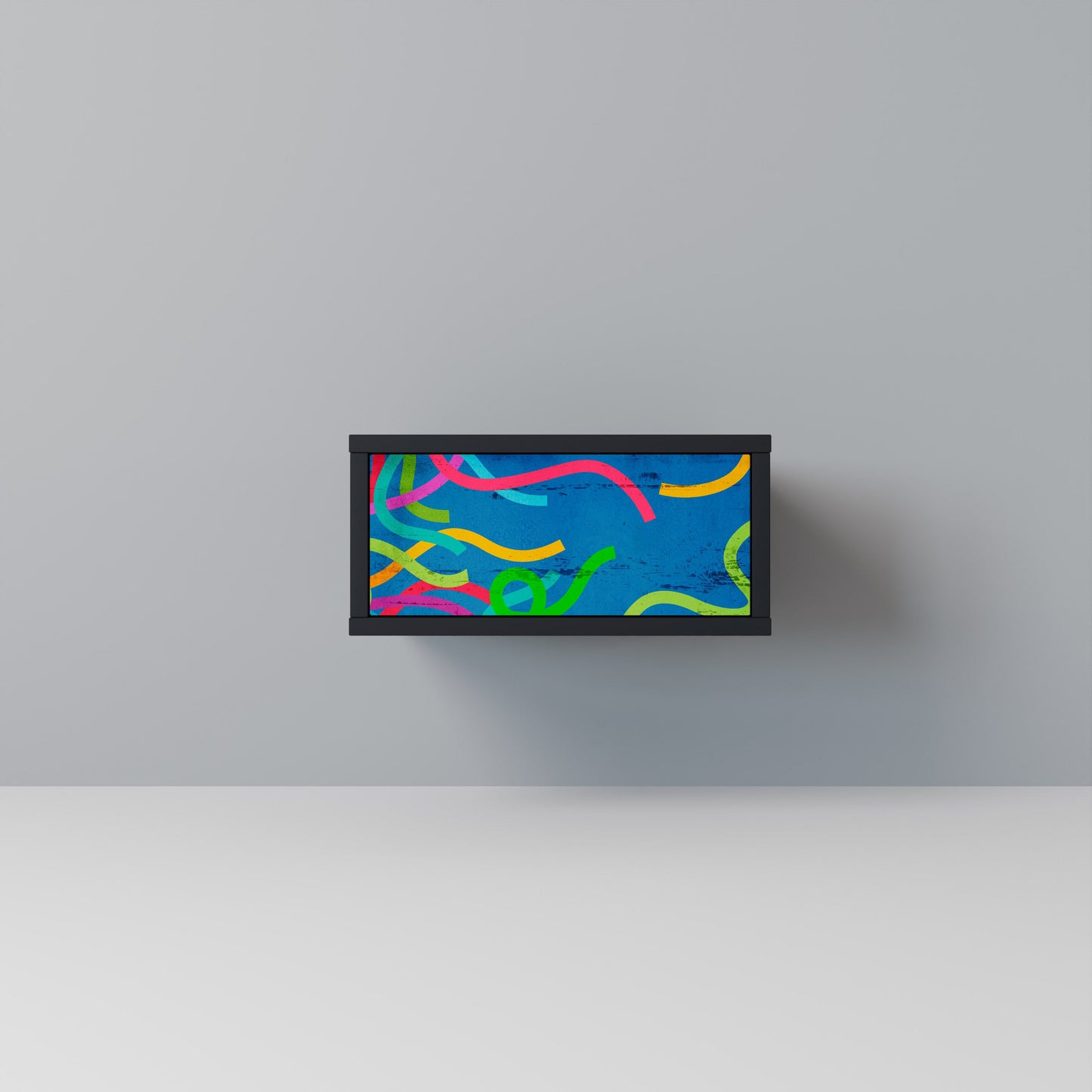 STREAMER TANGLE Comodino in Finitura Nera