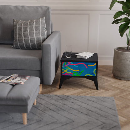 STREAMER TANGLE Comodino in Finitura Nera