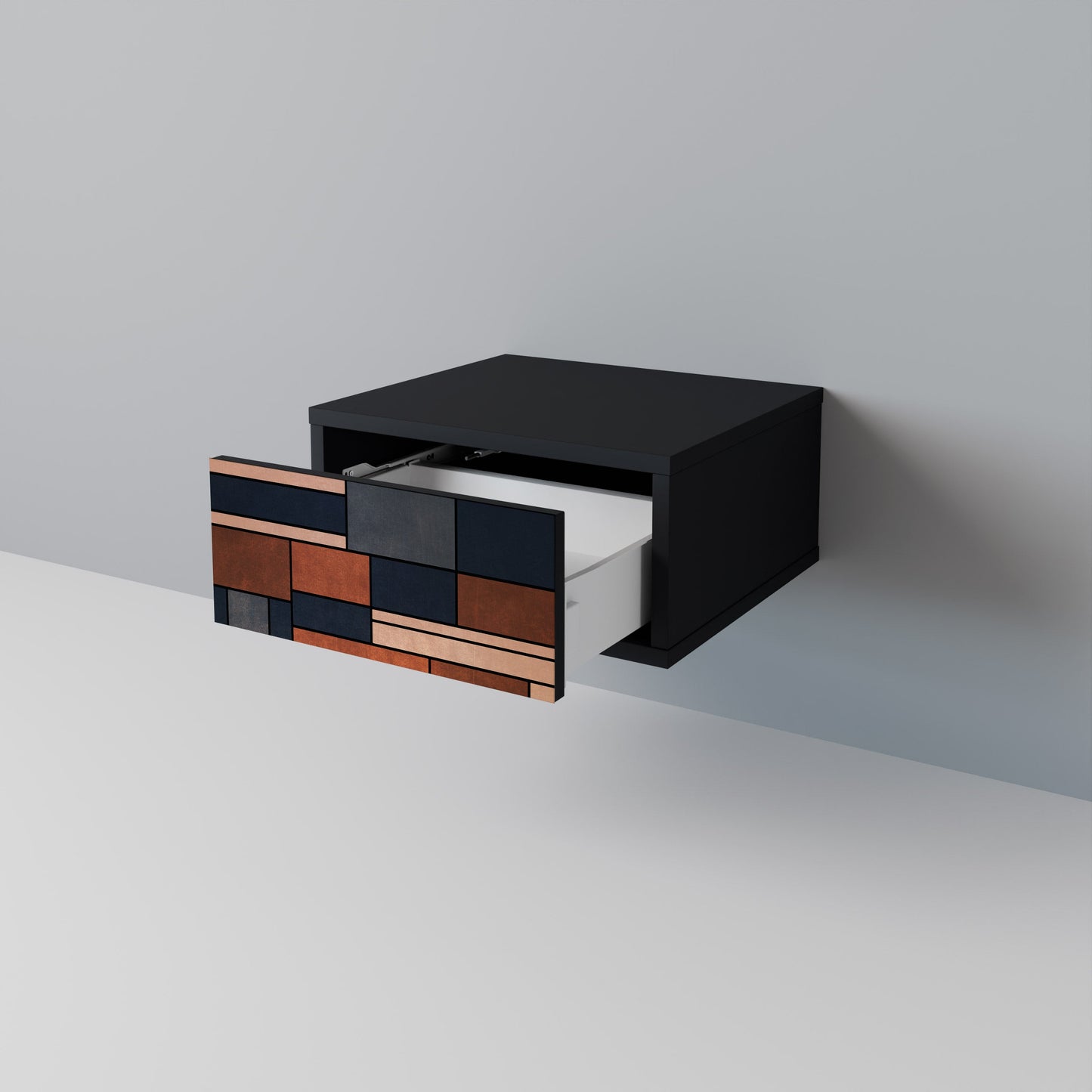 INTREPID FORMATION Nightstand in Black Finish