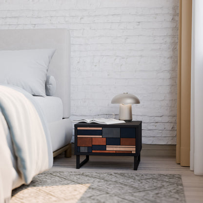 INTREPID FORMATION Nightstand in Black Finish