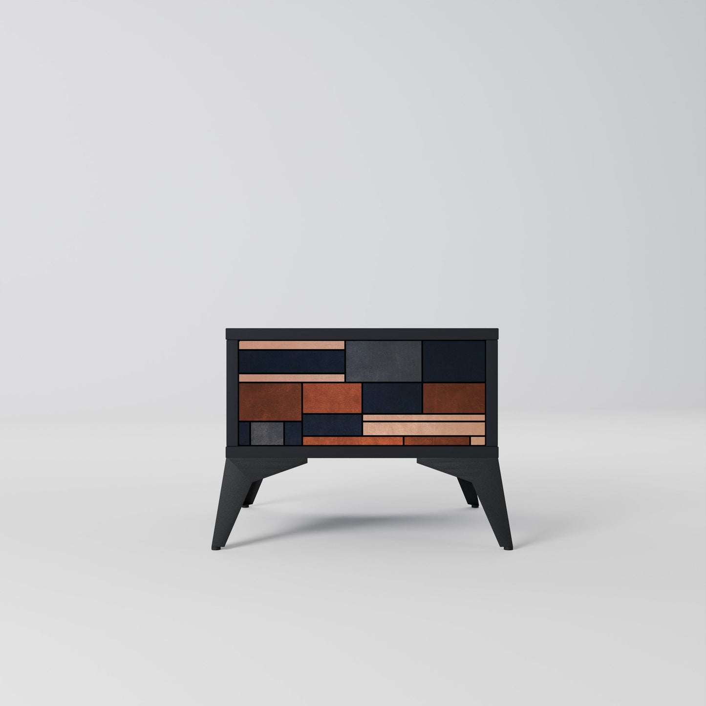 INTREPID FORMATION Nightstand in Black Finish