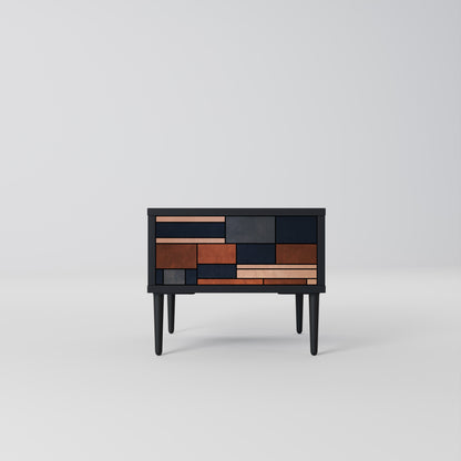 INTREPID FORMATION Nightstand in Black Finish