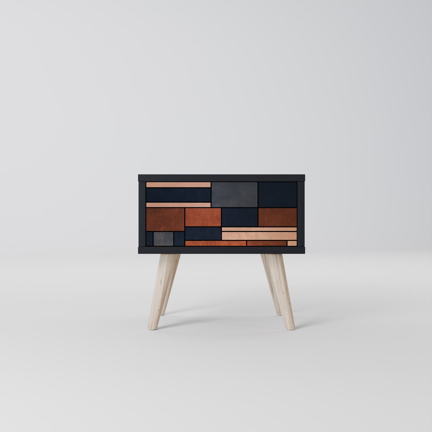 INTREPID FORMATION Nightstand in Black Finish