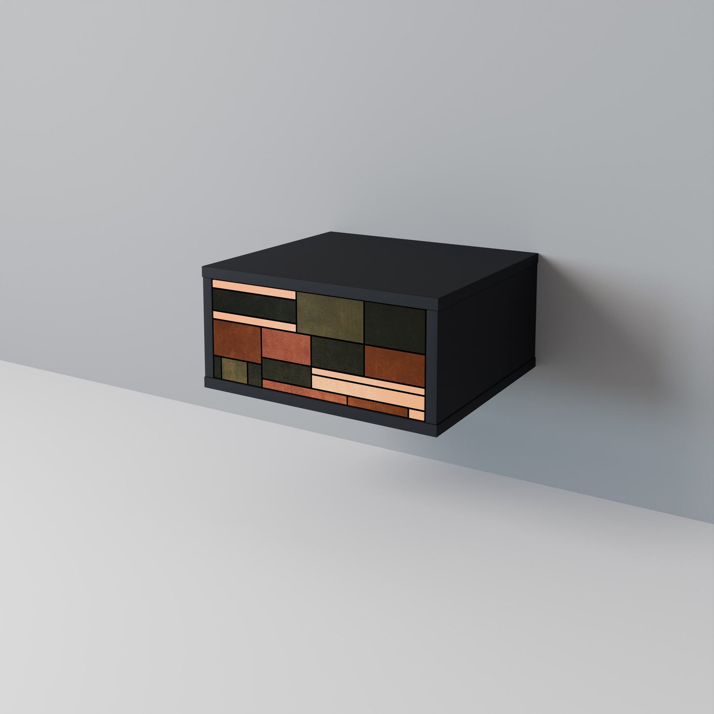 FIGURES OF NATURE Comodino in Finitura Nera