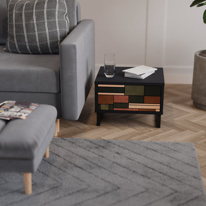 FIGURES OF NATURE Comodino in Finitura Nera