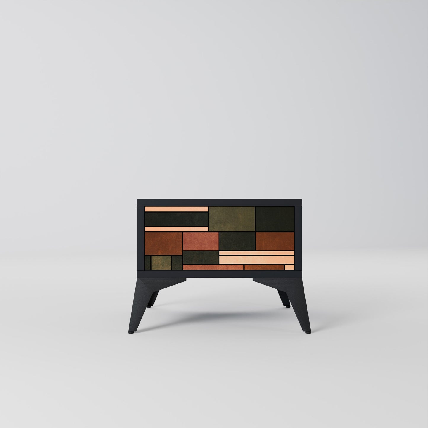 FIGURES OF NATURE Comodino in Finitura Nera