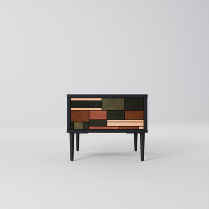 FIGURES OF NATURE Comodino in Finitura Nera