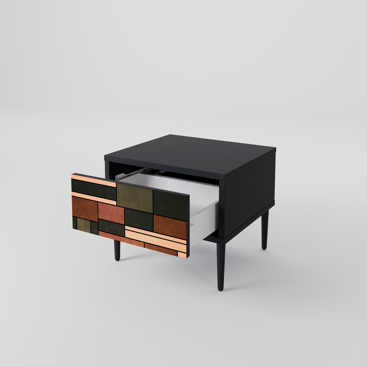 FIGURES OF NATURE Comodino in Finitura Nera