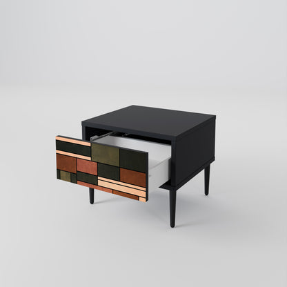 FIGURES OF NATURE Comodino in Finitura Nera