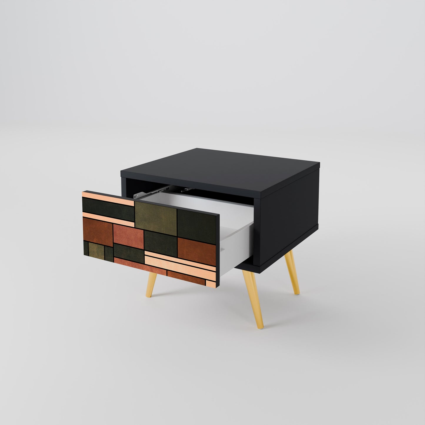 FIGURES OF NATURE Comodino in Finitura Nera