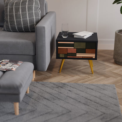 FIGURES OF NATURE Comodino in Finitura Nera