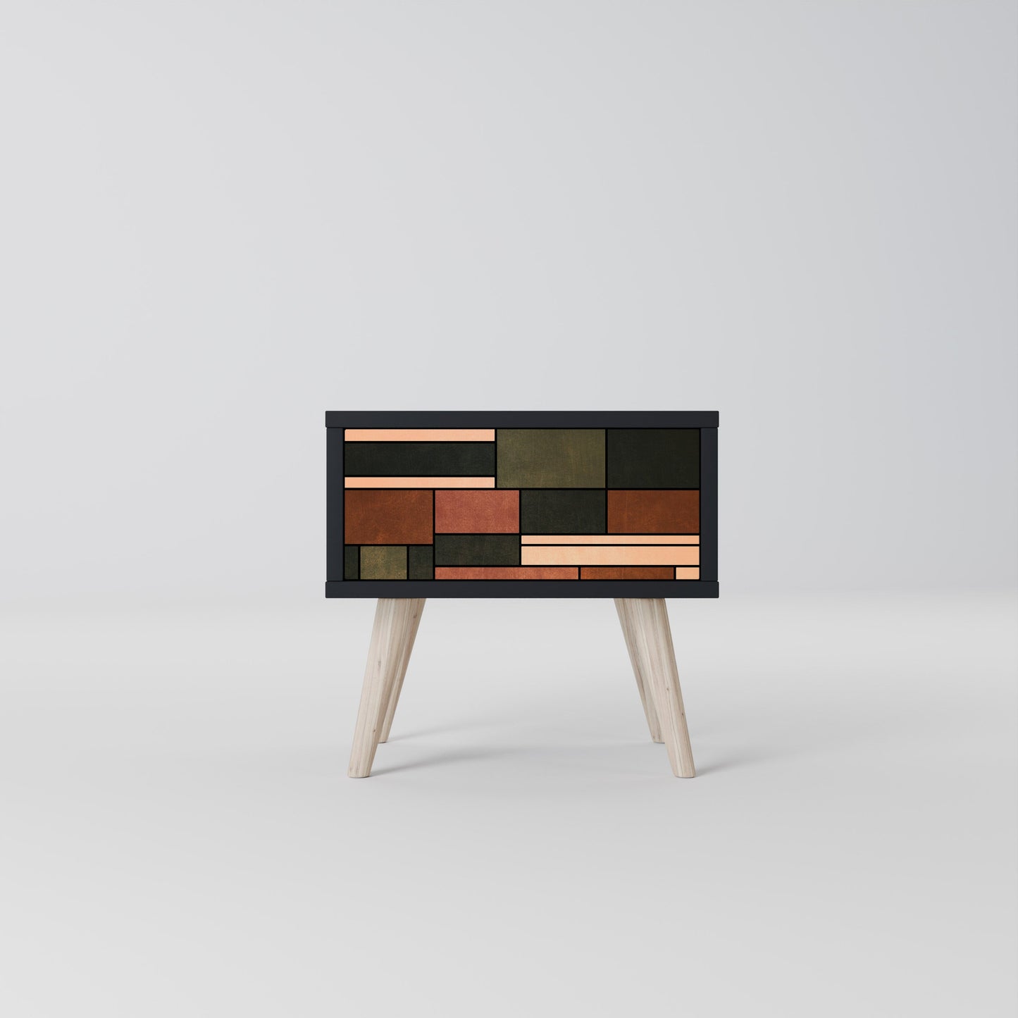 FIGURES OF NATURE Comodino in Finitura Nera