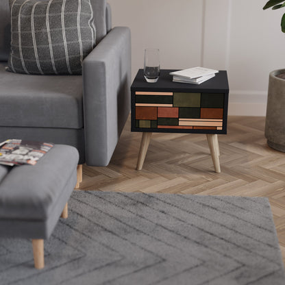 FIGURES OF NATURE Comodino in Finitura Nera