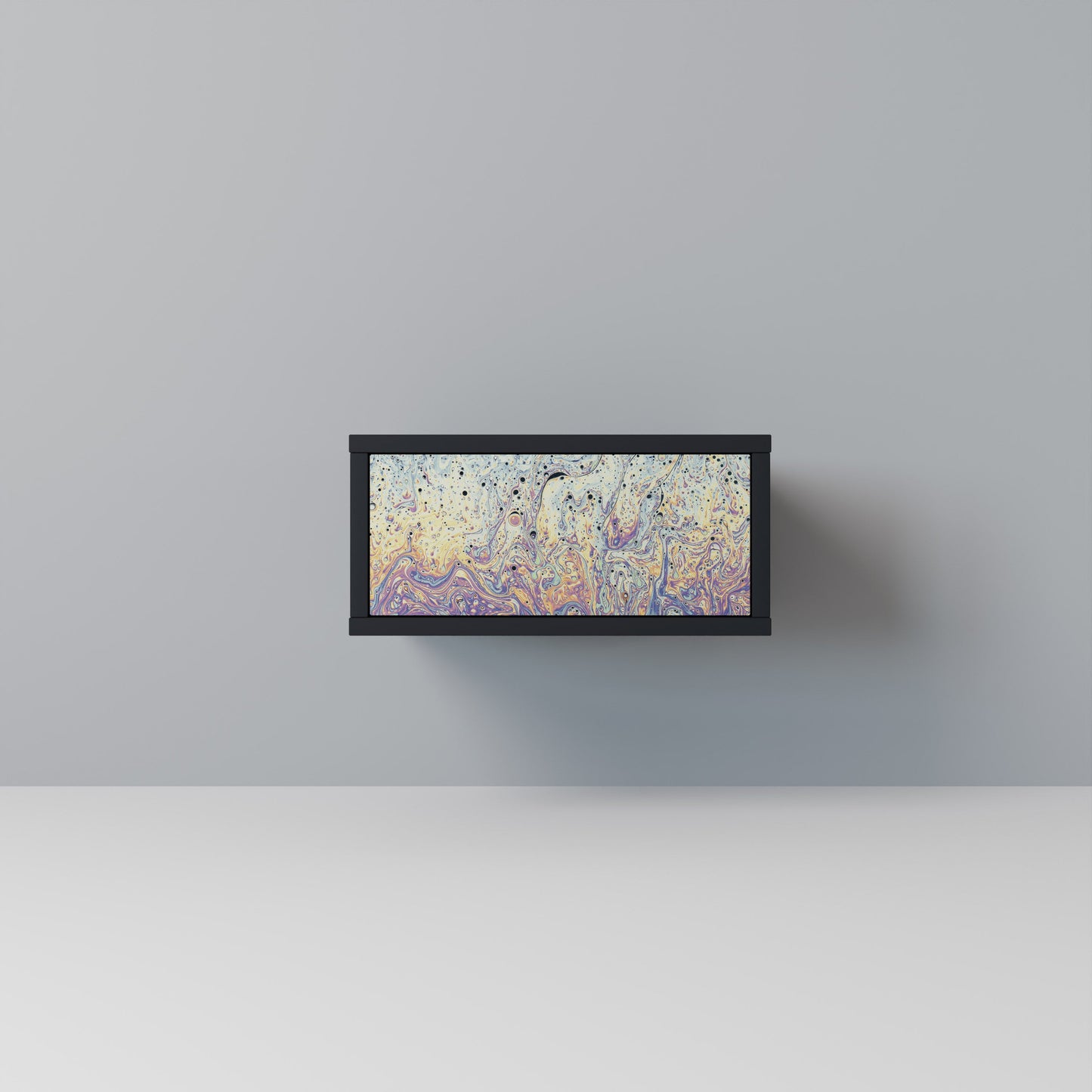 MOSAIC OF COLORS Comodino in Finitura Nera