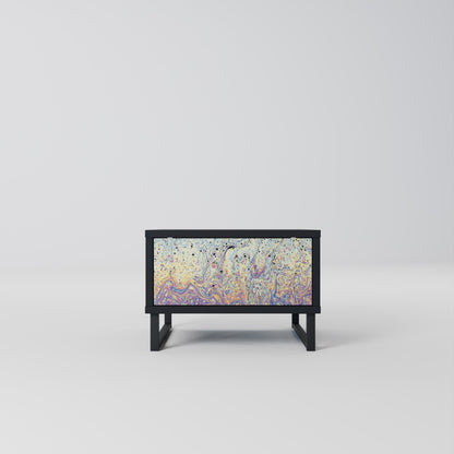 MOSAIC OF COLORS Comodino in Finitura Nera