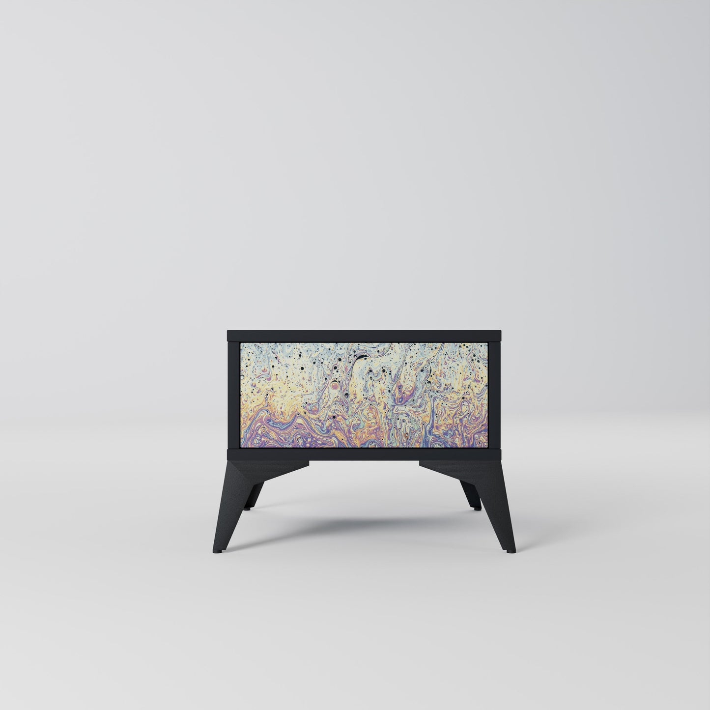 MOSAIC OF COLORS Comodino in Finitura Nera