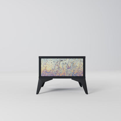 MOSAIC OF COLORS Comodino in Finitura Nera