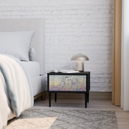 MOSAIC OF COLORS Comodino in Finitura Nera