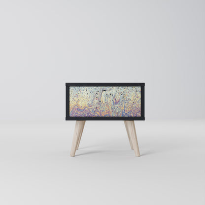 MOSAIC OF COLORS Comodino in Finitura Nera