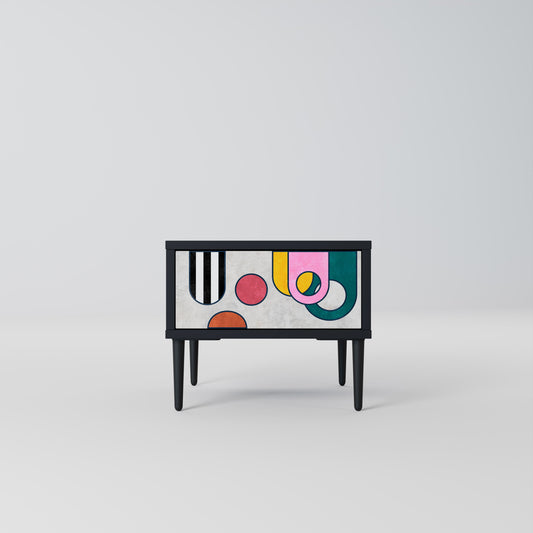 COOL STORY Comodino in Finitura Nera