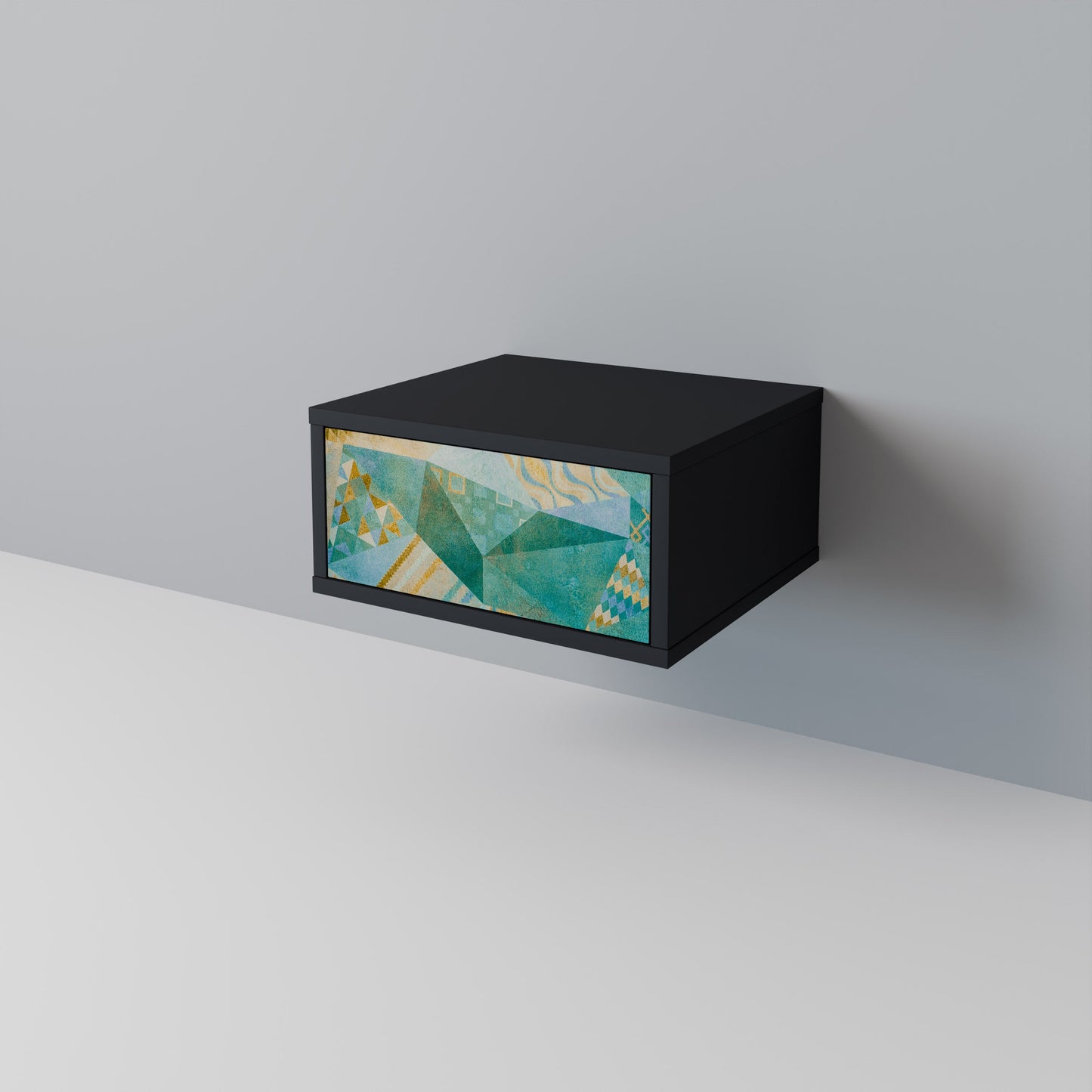 SPECTRUM SPLENDOR Comodino in Finitura Nera