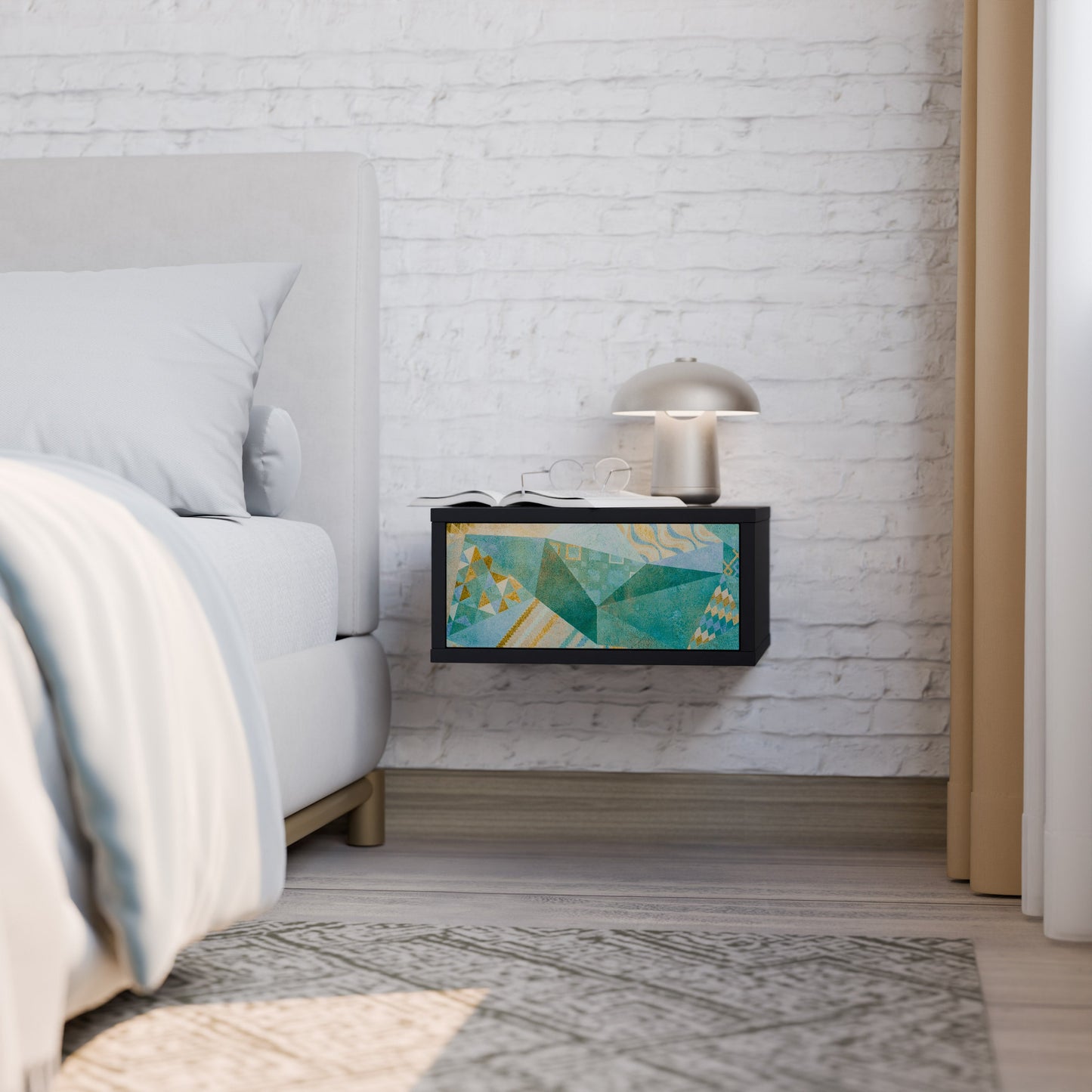 SPECTRUM SPLENDOR Comodino in Finitura Nera