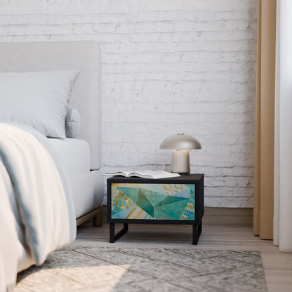 SPECTRUM SPLENDOR Comodino in Finitura Nera