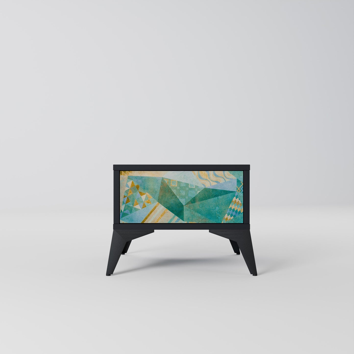 SPECTRUM SPLENDOR Comodino in Finitura Nera