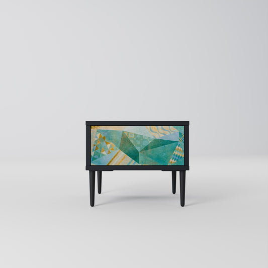 SPECTRUM SPLENDOR Comodino in Finitura Nera