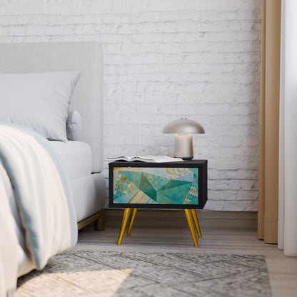 SPECTRUM SPLENDOR Comodino in Finitura Nera