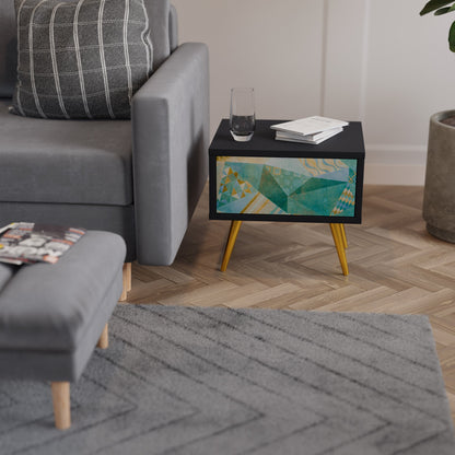 SPECTRUM SPLENDOR Comodino in Finitura Nera