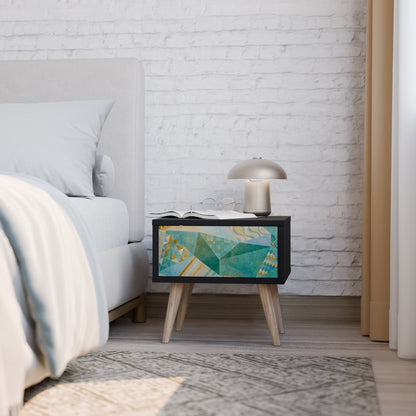 SPECTRUM SPLENDOR Comodino in Finitura Nera