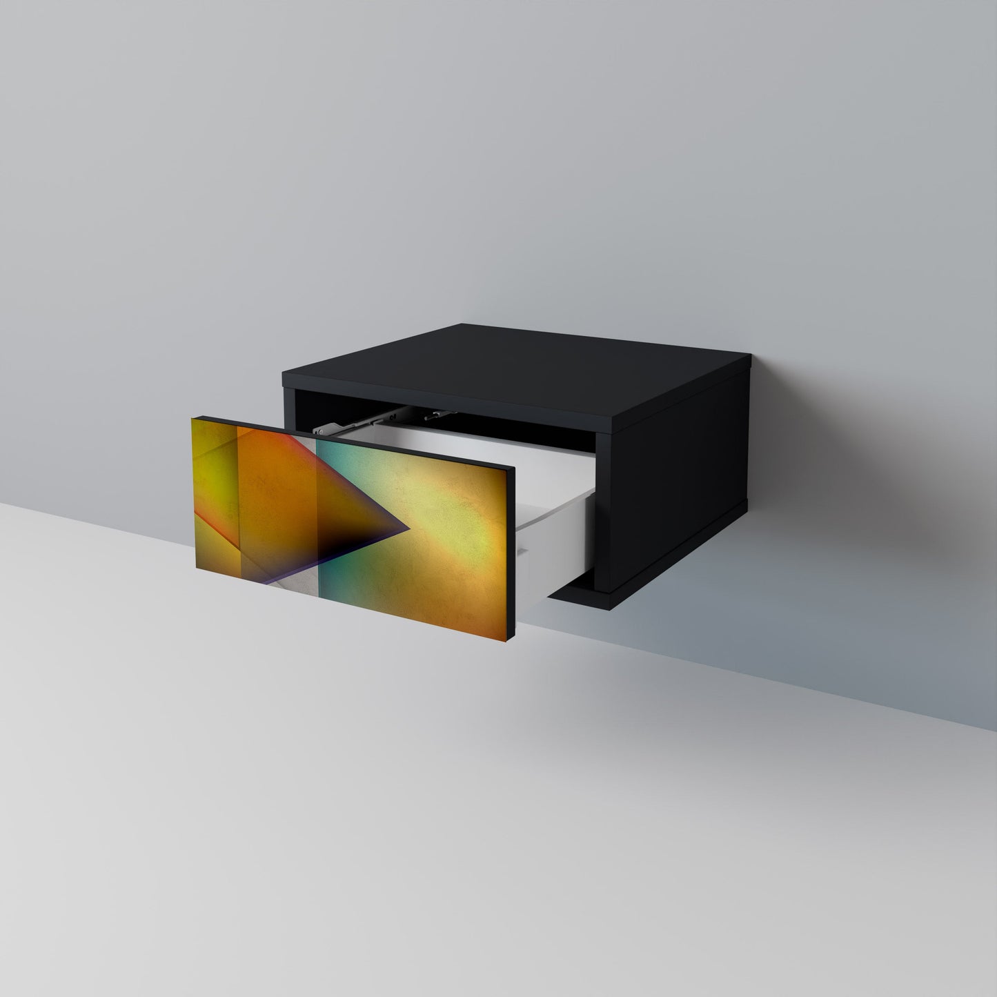 PIERCING SHARPNESS Comodino in Finitura Nera