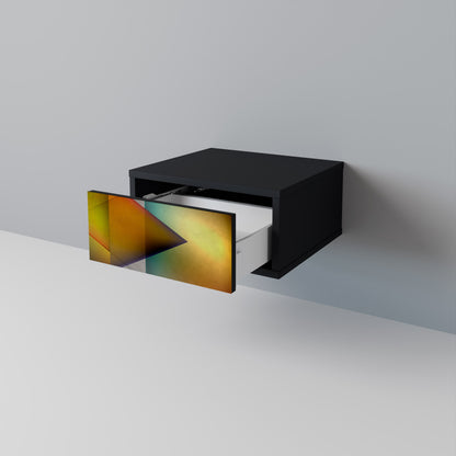 PIERCING SHARPNESS Comodino in Finitura Nera