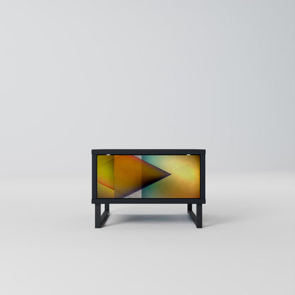 PIERCING SHARPNESS Comodino in Finitura Nera