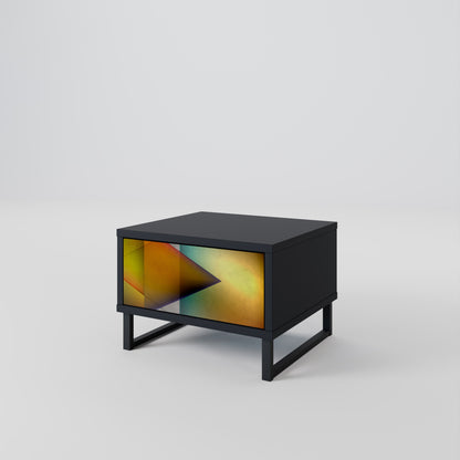 PIERCING SHARPNESS Comodino in Finitura Nera