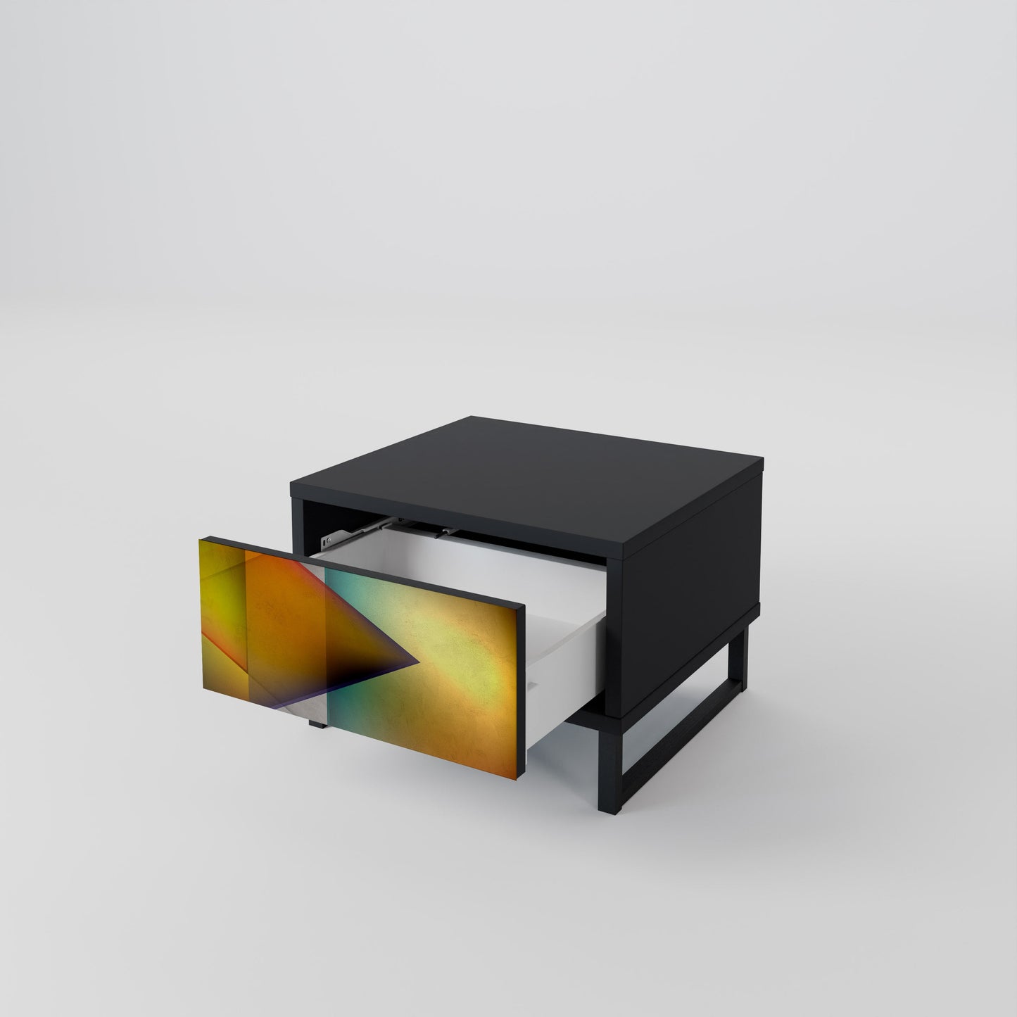 PIERCING SHARPNESS Comodino in Finitura Nera