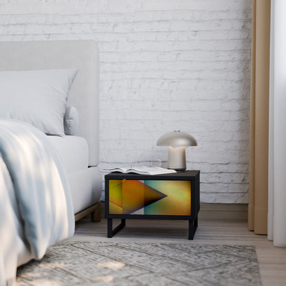 PIERCING SHARPNESS Comodino in Finitura Nera