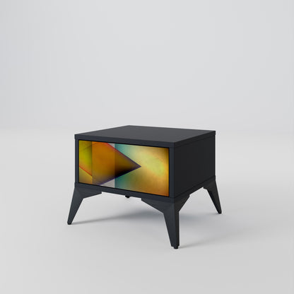 PIERCING SHARPNESS Comodino in Finitura Nera