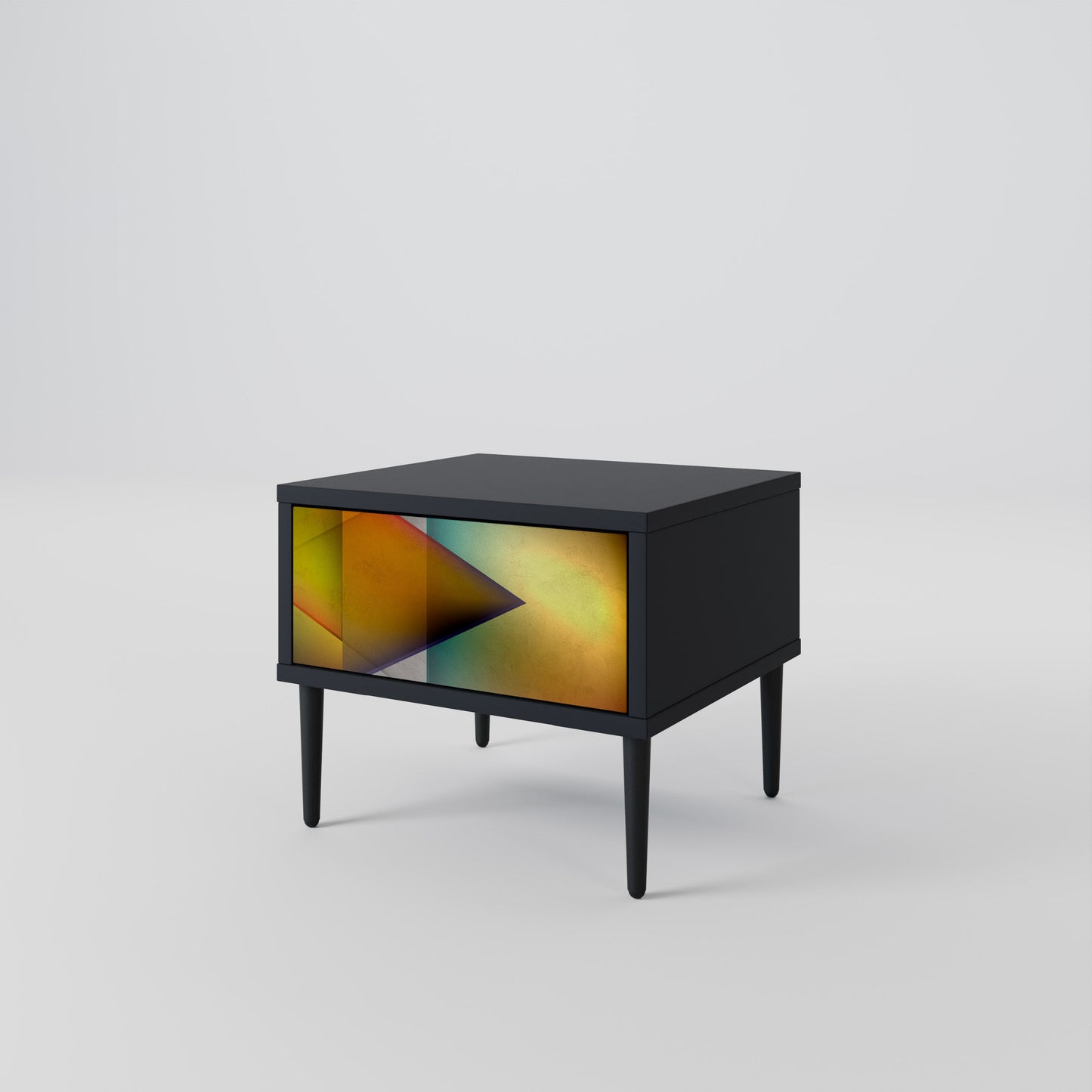 PIERCING SHARPNESS Comodino in Finitura Nera