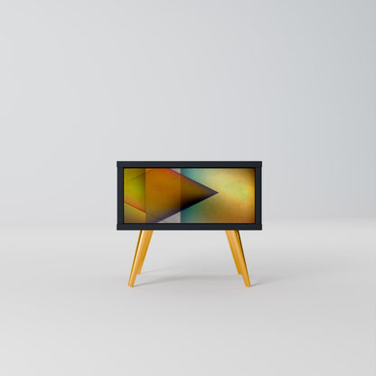 PIERCING SHARPNESS Comodino in Finitura Nera