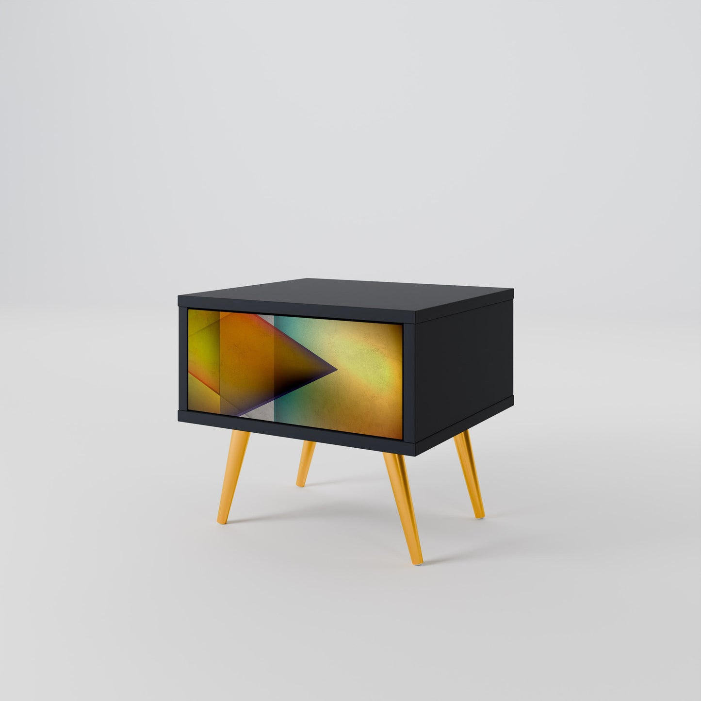 PIERCING SHARPNESS Comodino in Finitura Nera