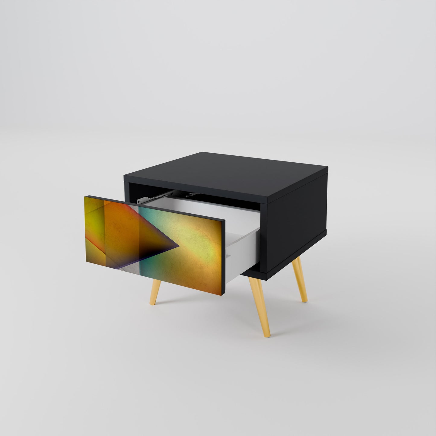 PIERCING SHARPNESS Comodino in Finitura Nera