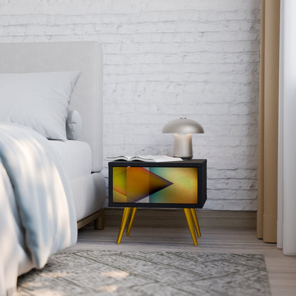 PIERCING SHARPNESS Comodino in Finitura Nera