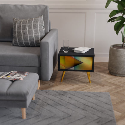 PIERCING SHARPNESS Comodino in Finitura Nera