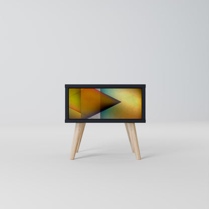 PIERCING SHARPNESS Comodino in Finitura Nera